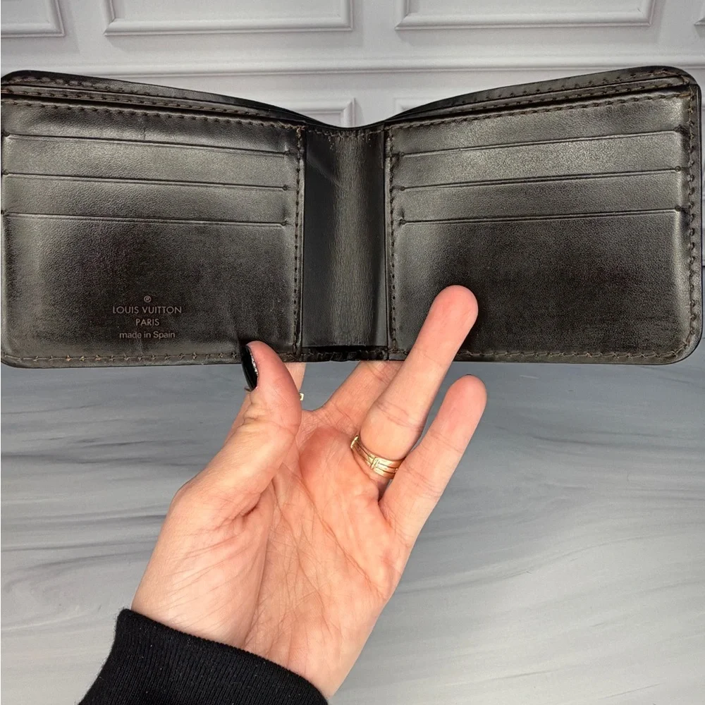 Louis Vuitton Brown Leather Men’s Bifold Wallet | Vintage | Date Code CA0015